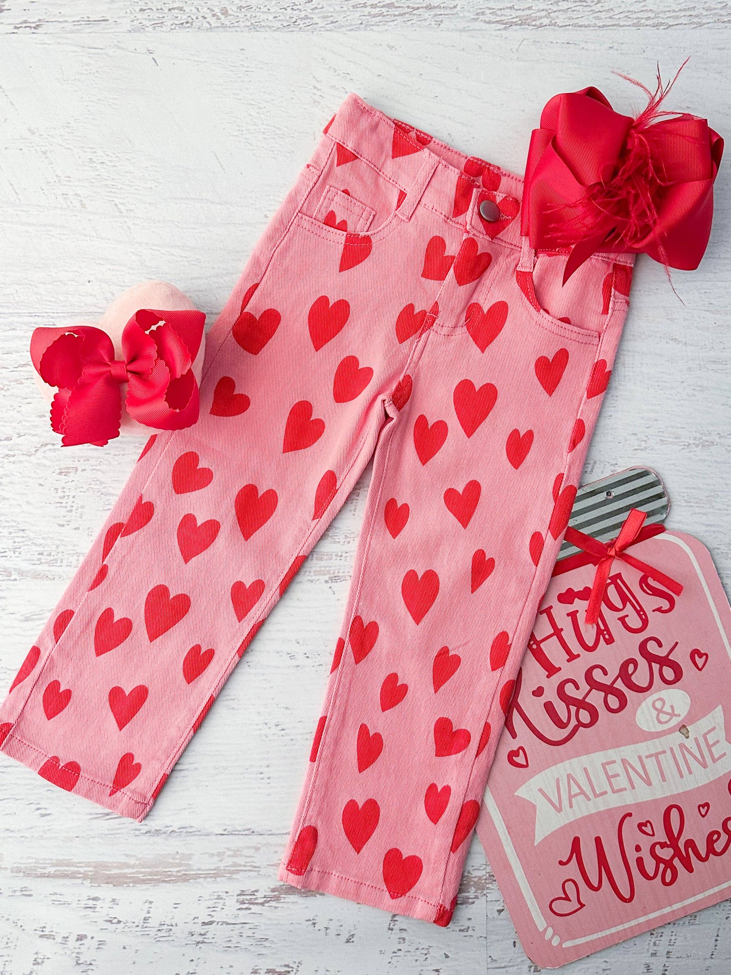 Pink Heart Denim