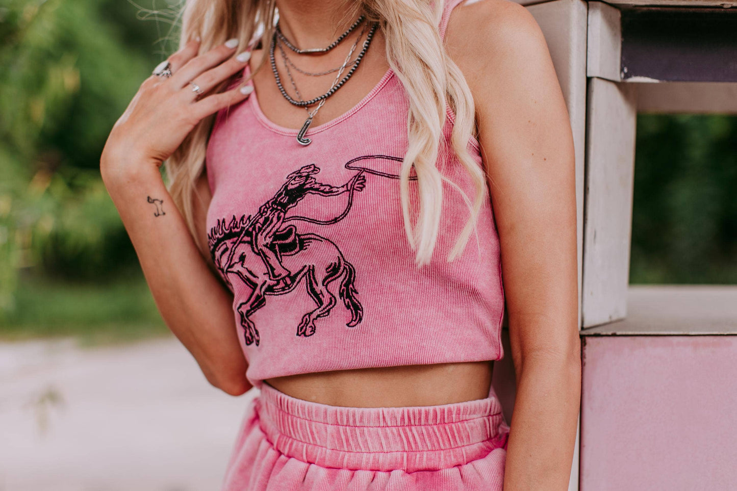 Bronc Bustin Crop Tank