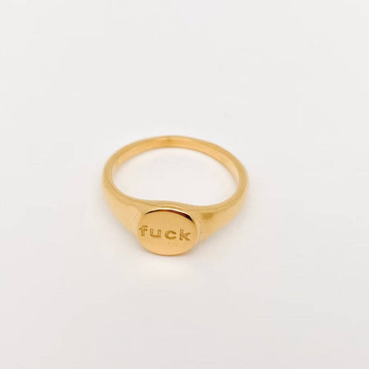 F*** Gold Ring