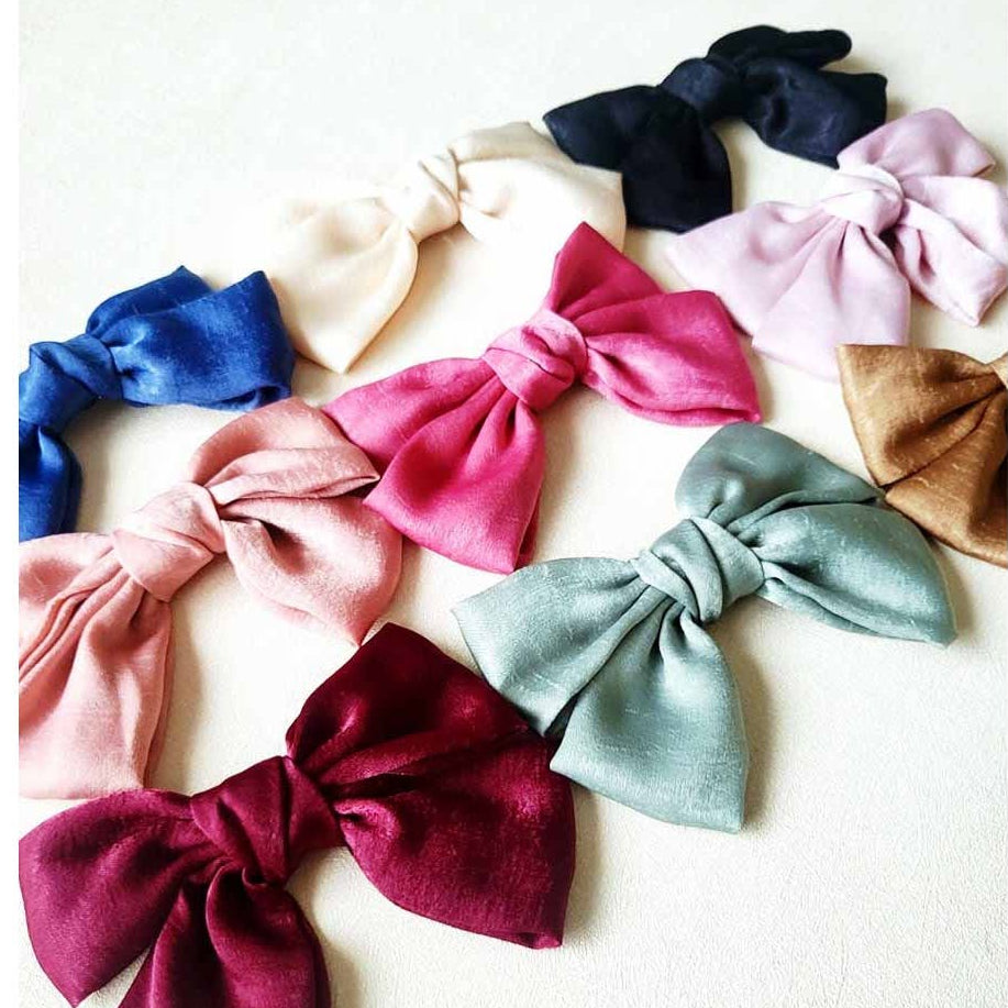 Vibrant Satin Hair Bow