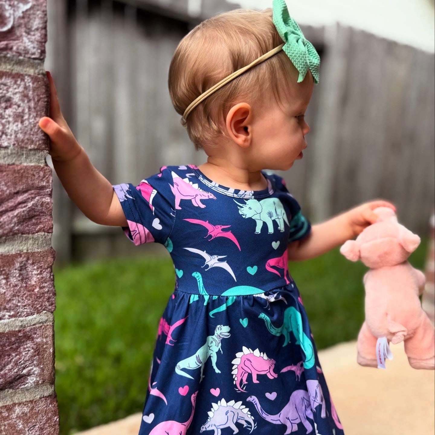 Girls Dino Dress