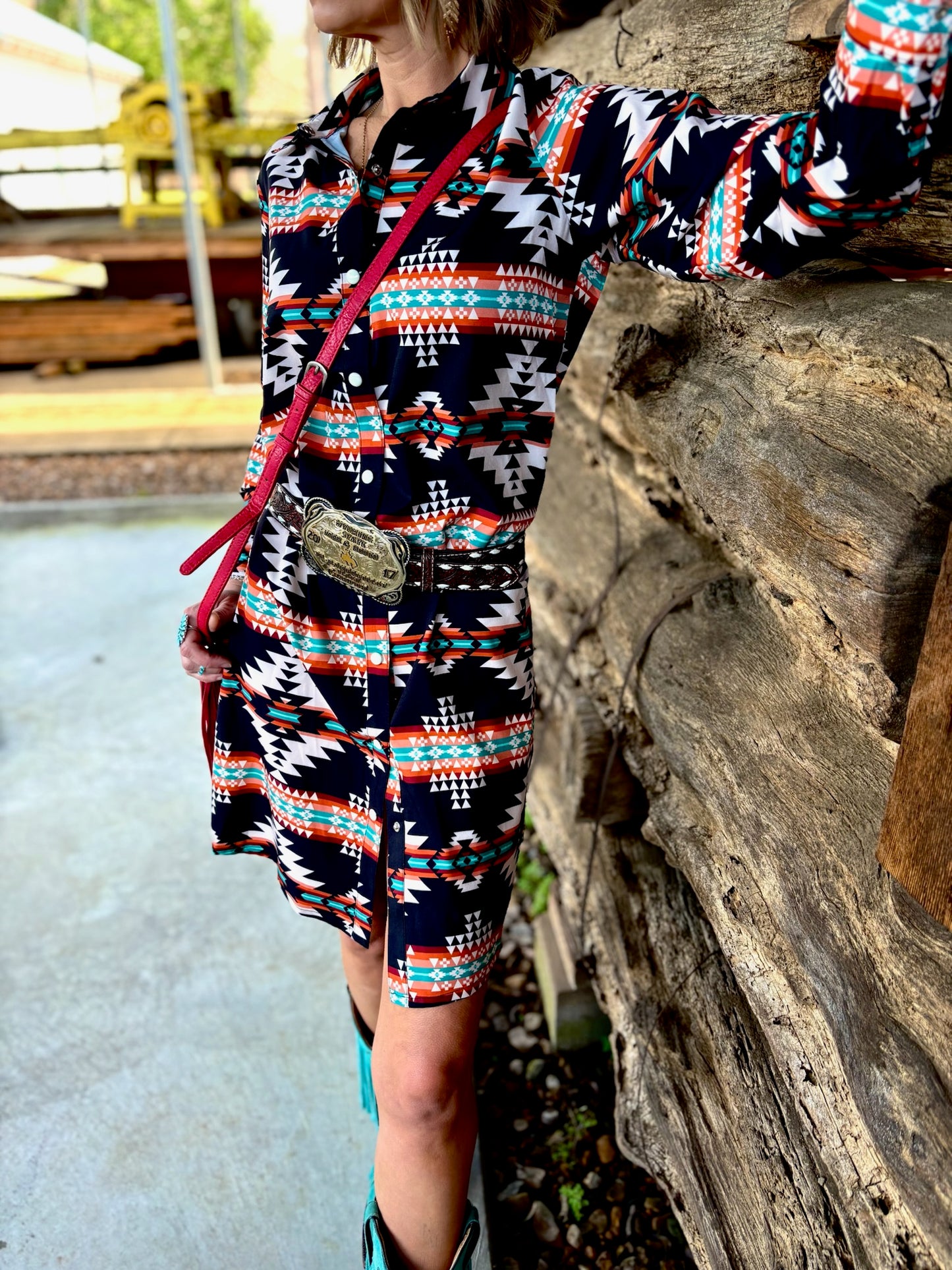 River Button Up Dress