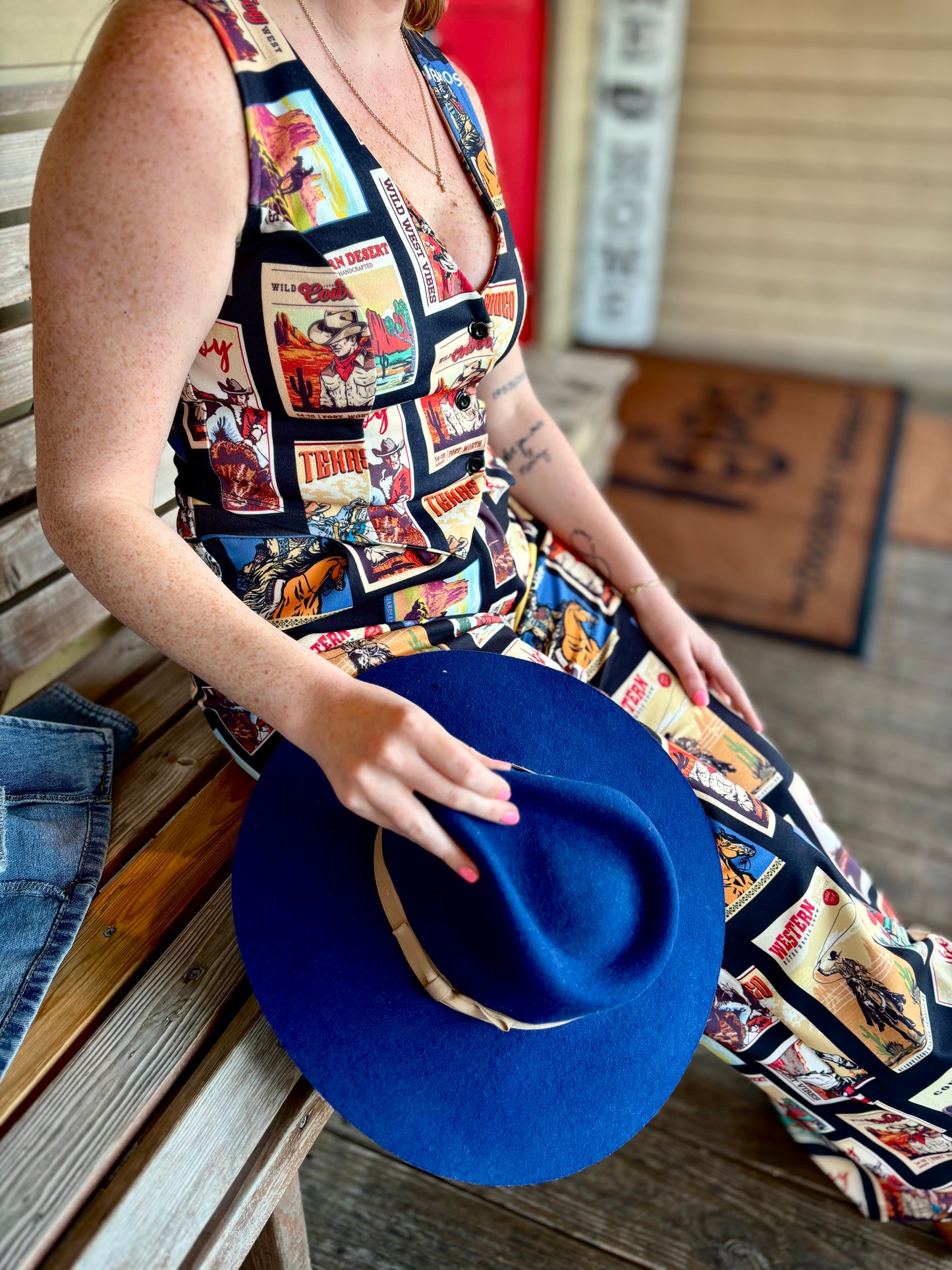 Western Cowboy Stamp Pants
