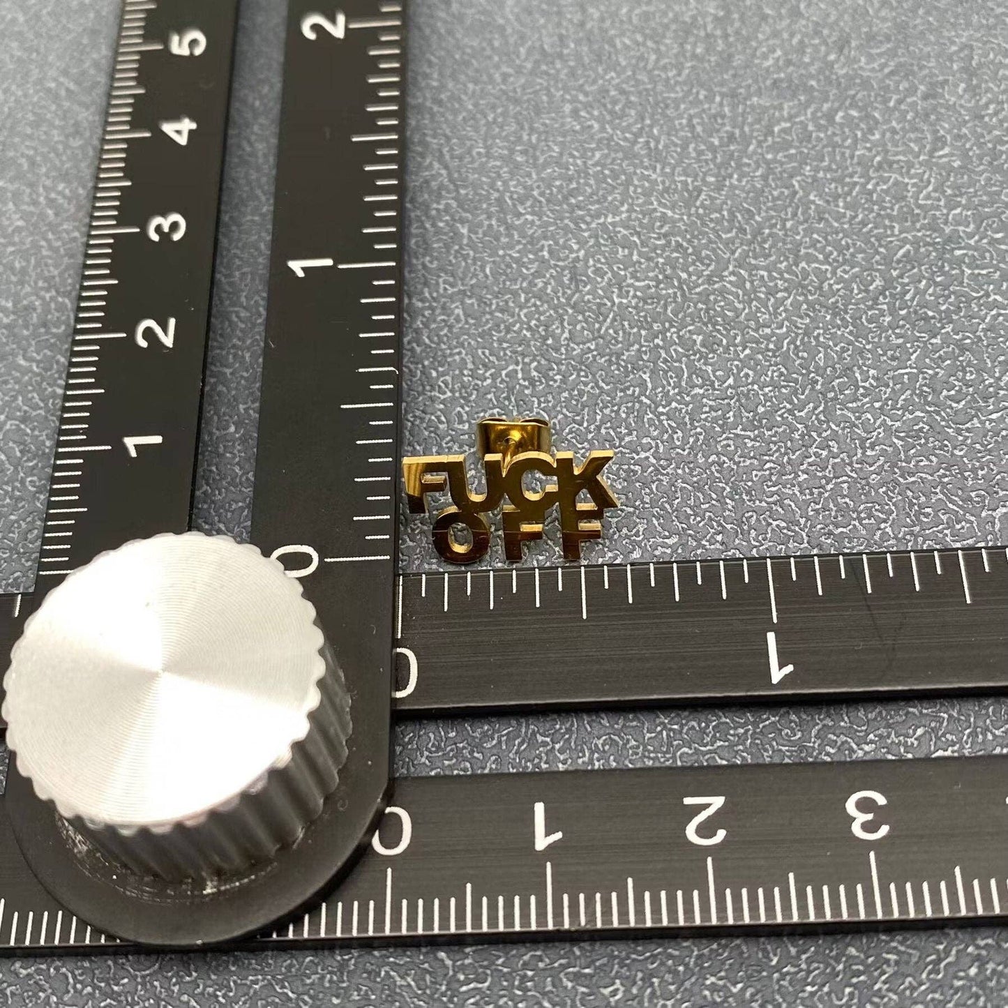 'FUCK OFF' Studs
