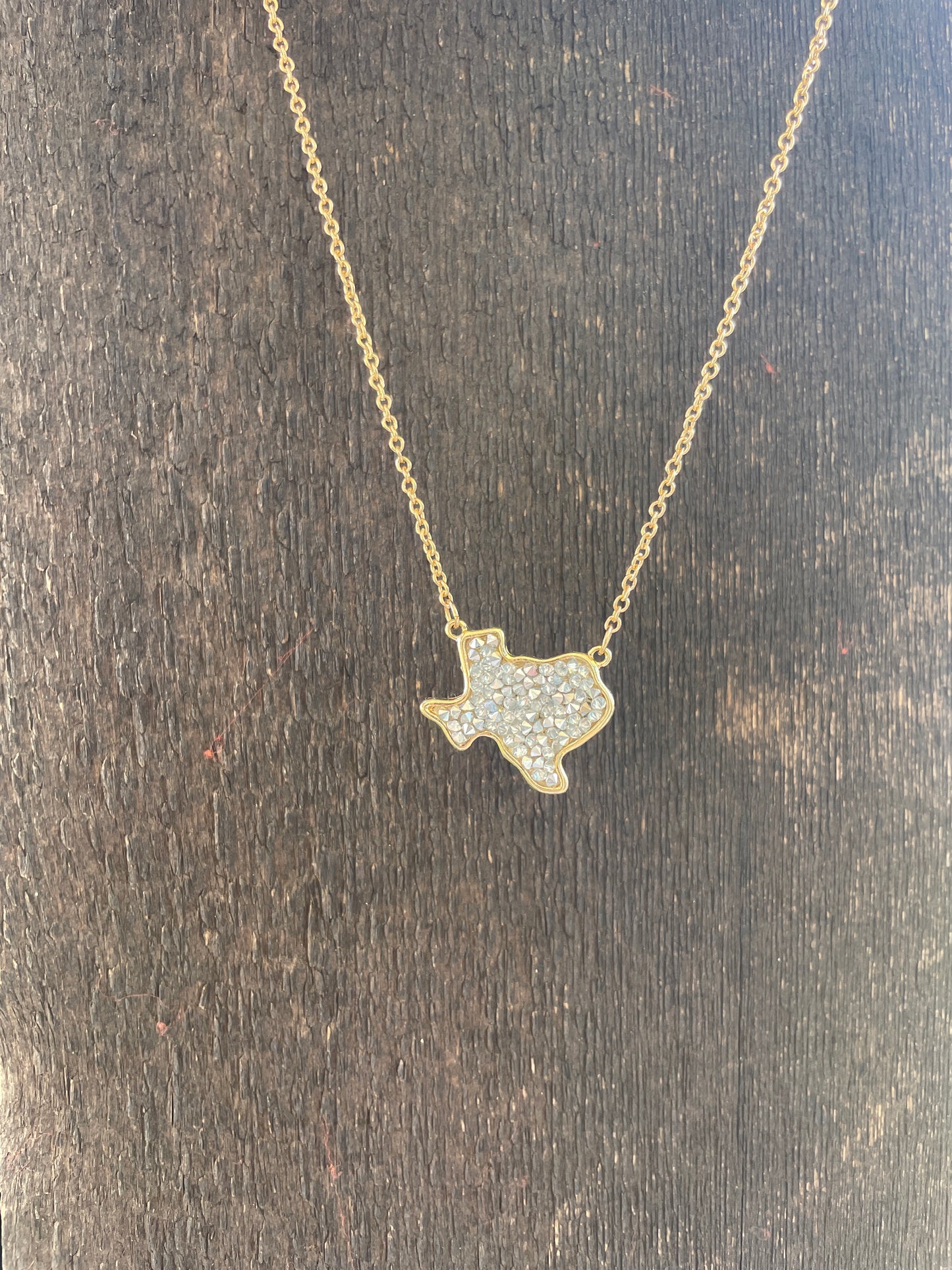 Gold Texas Stone Necklace