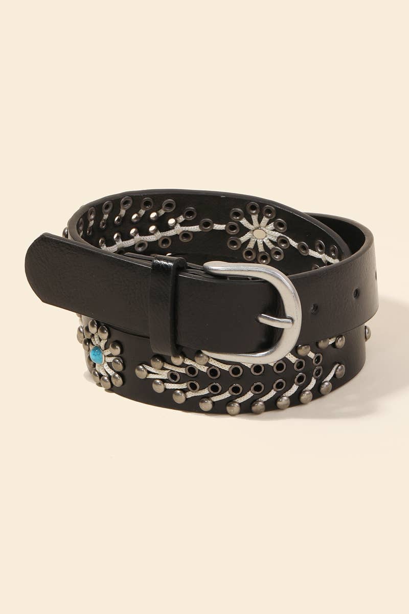 Boho Leather Belt