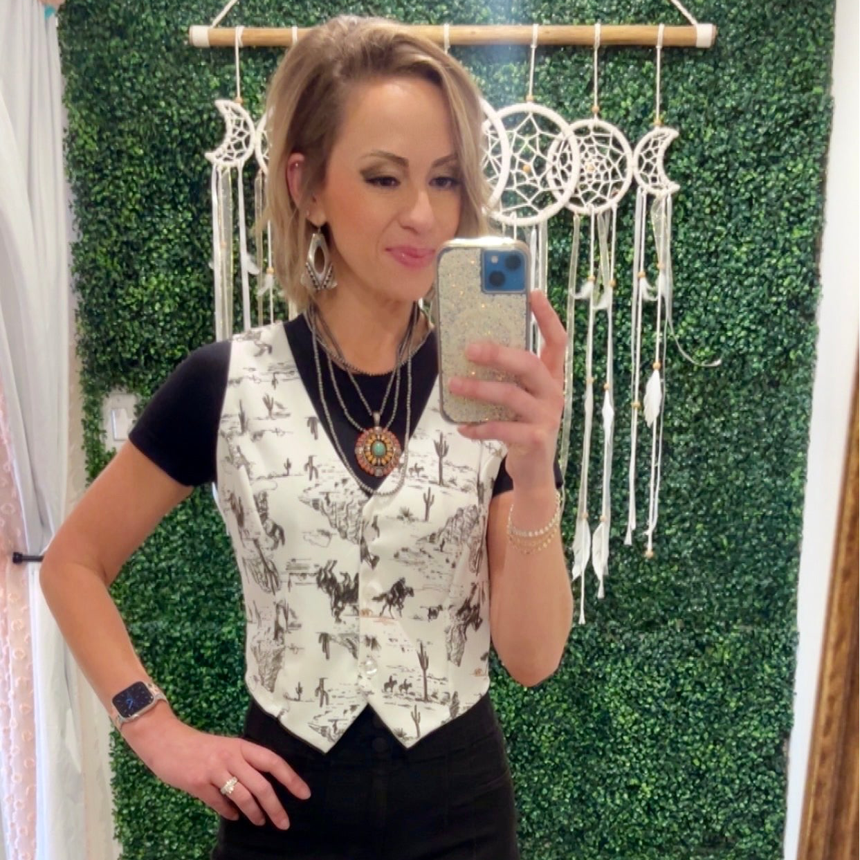 Cowboy Traveler Button Down Vest