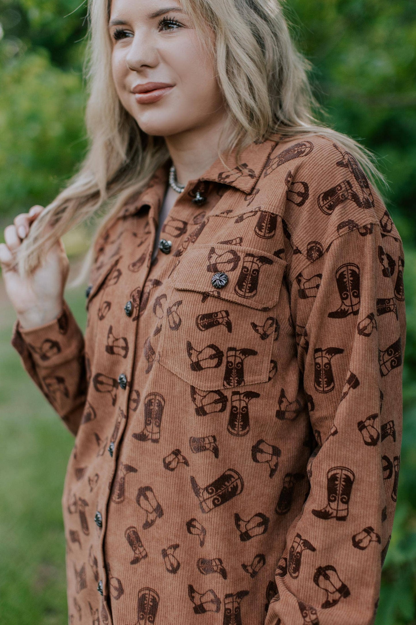 Boot Scootin' Corduroy Shacket