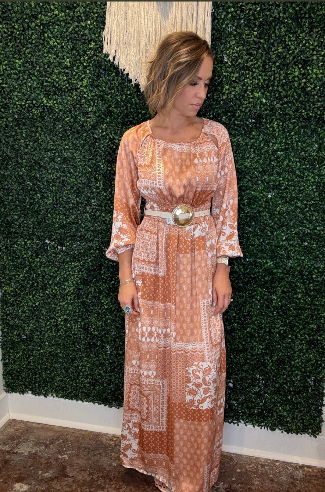 Paisley Patchwork Maxi Dress