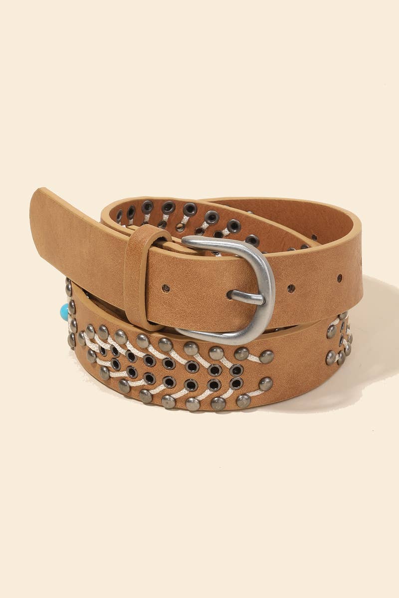 Boho Leather Belt