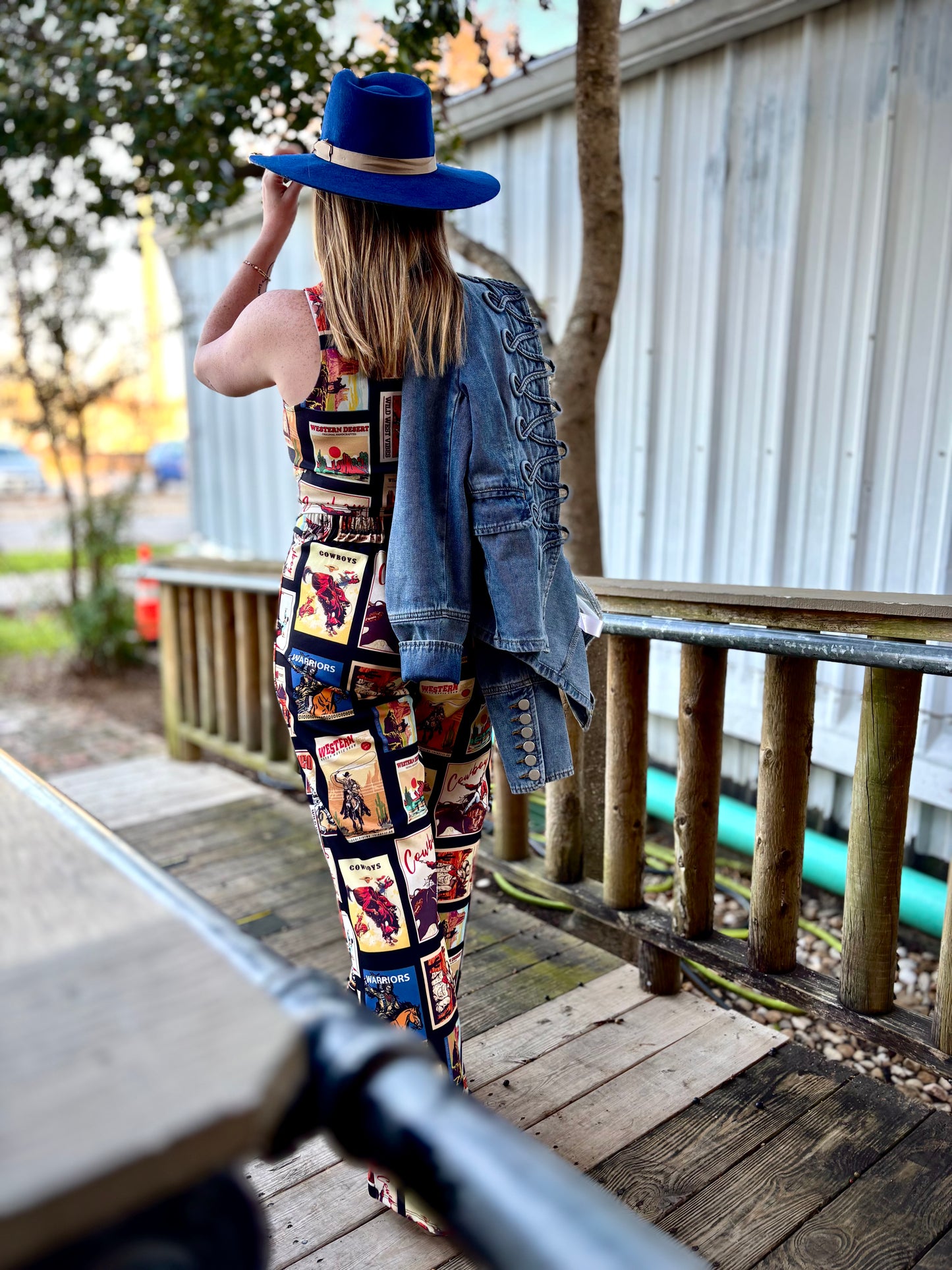 Western Cowboy Stamp Pants