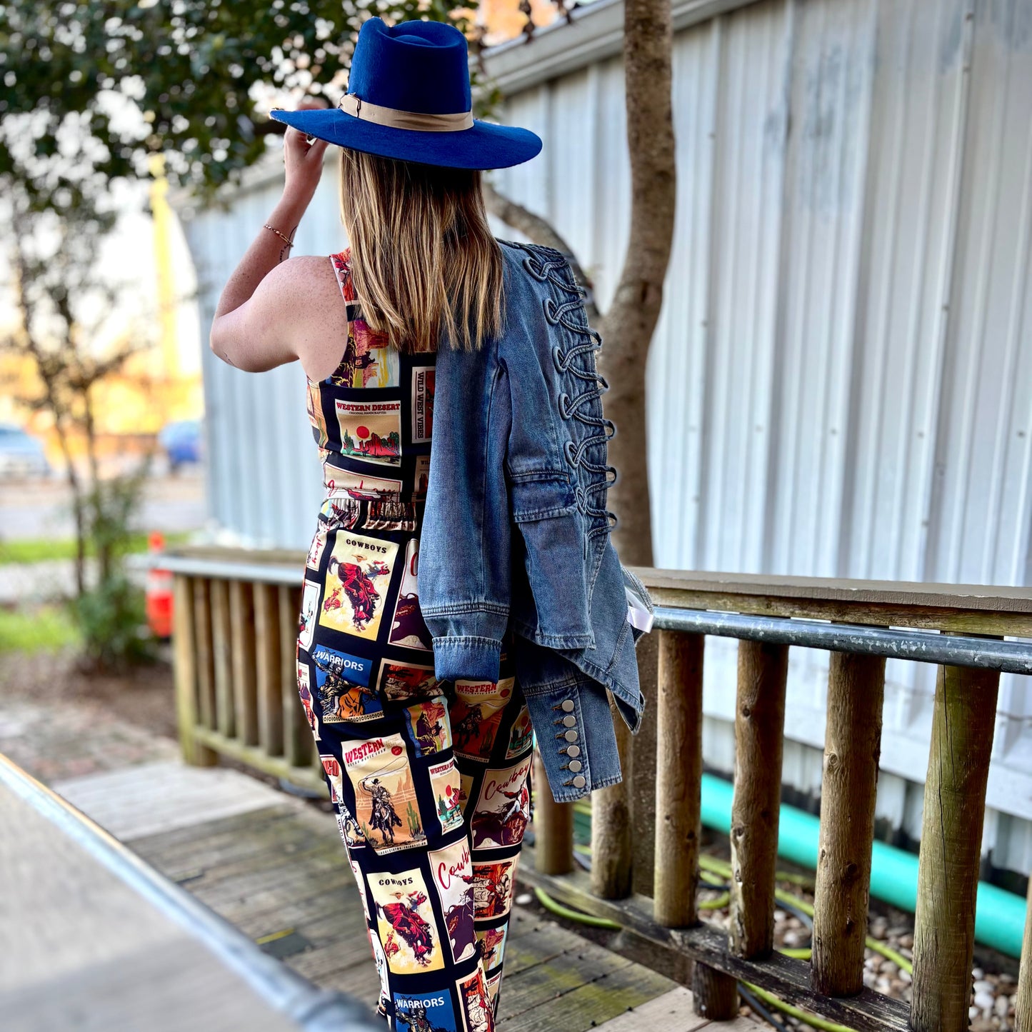 Western Cowboy Stamp Pants