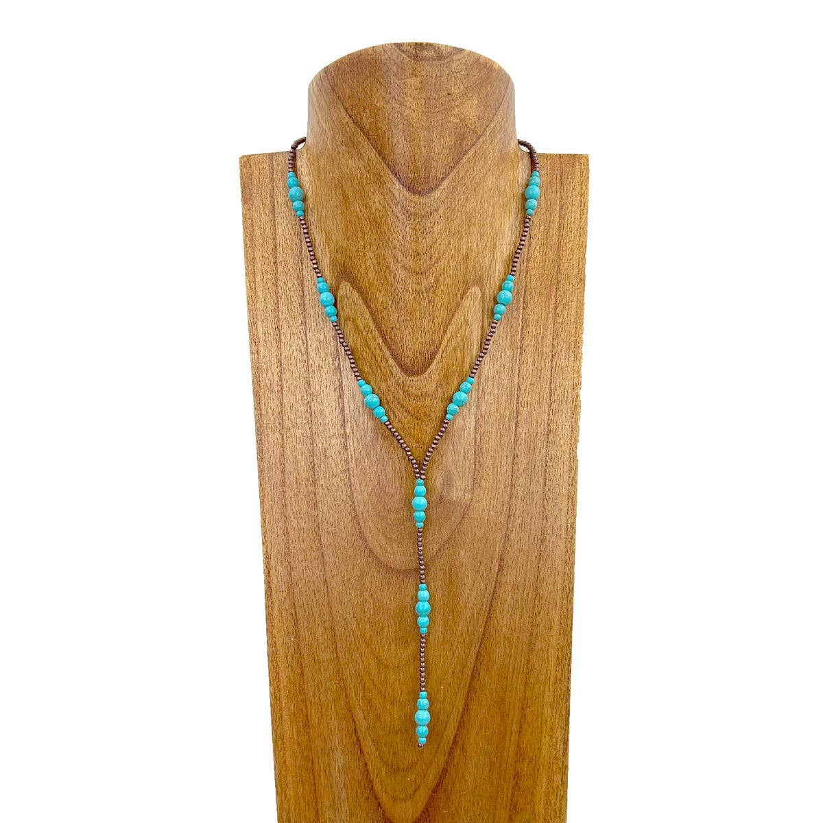 Copper Navajo Pearl w/Turquoise Stones