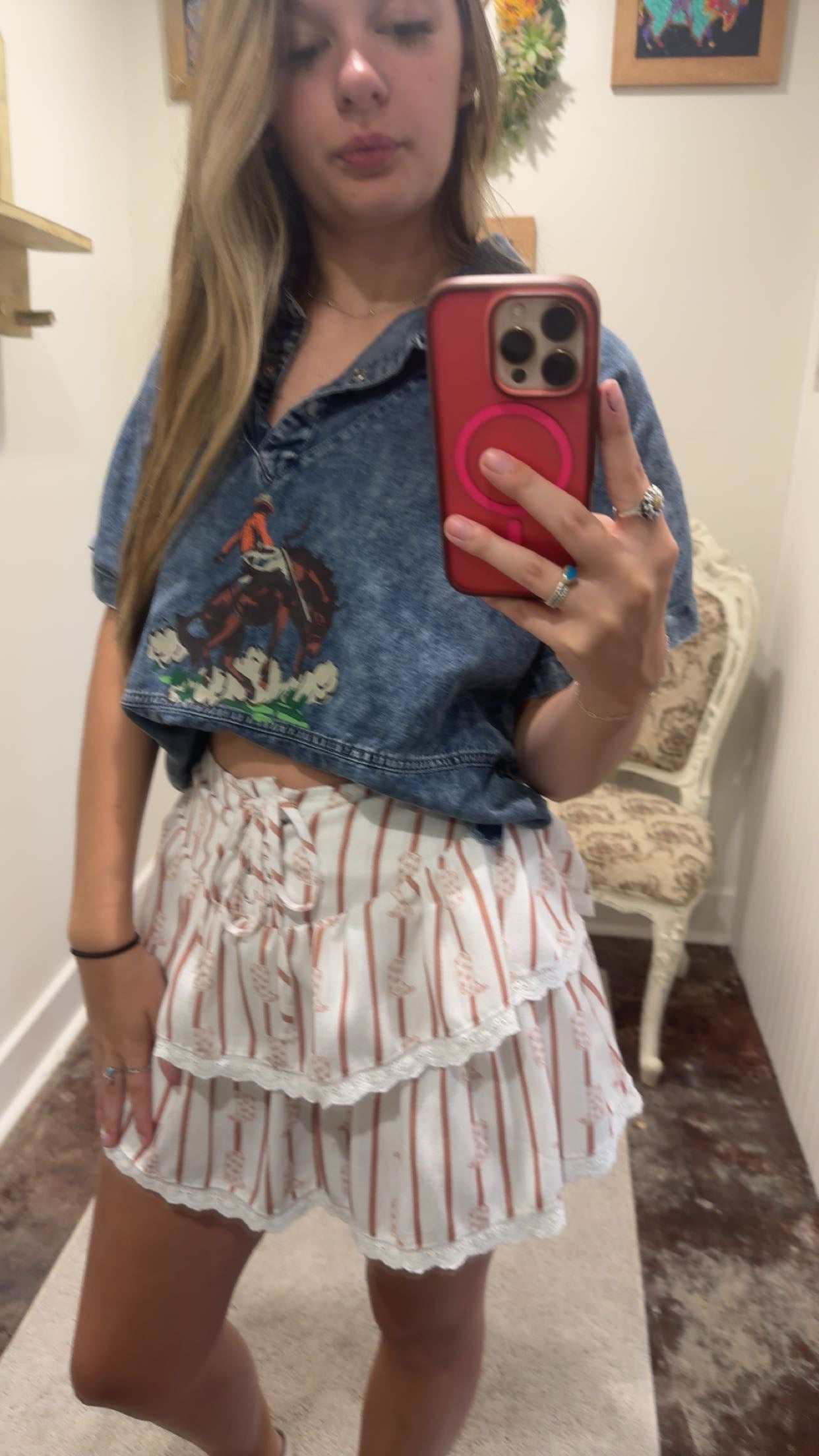 Ruffled Boot Skort