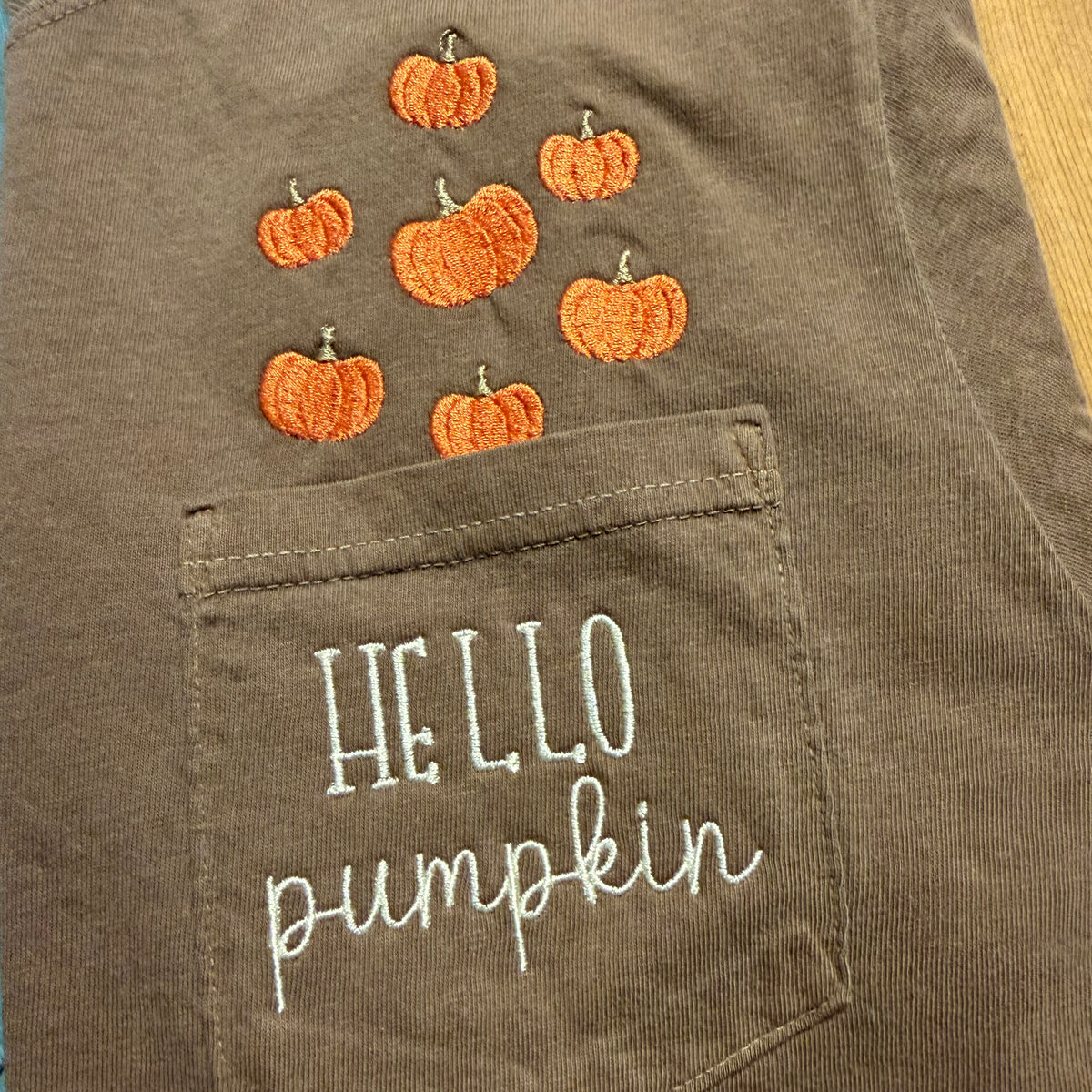 Hello Pumpkin Pocket Shirt