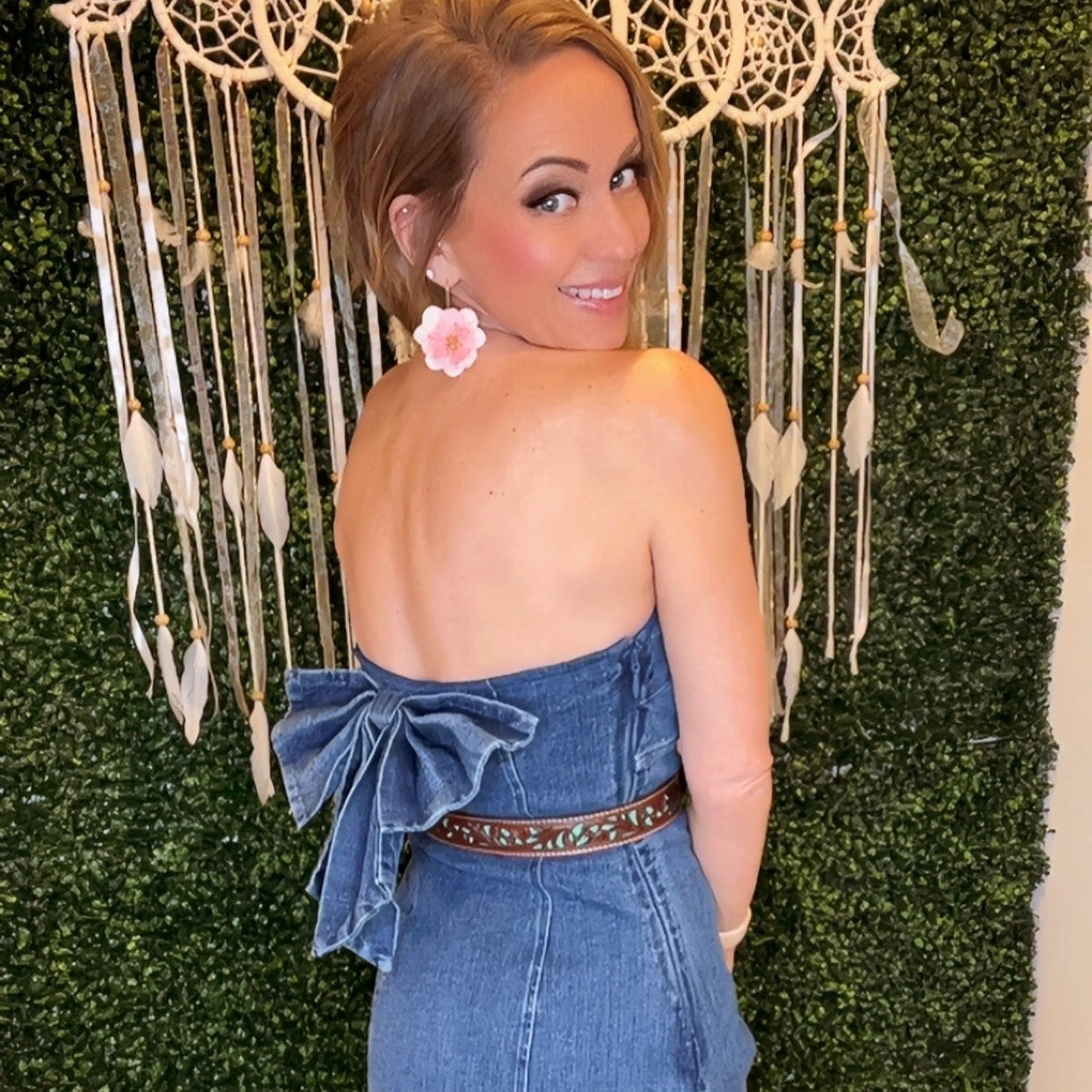 Bailey Bow Denim Dress