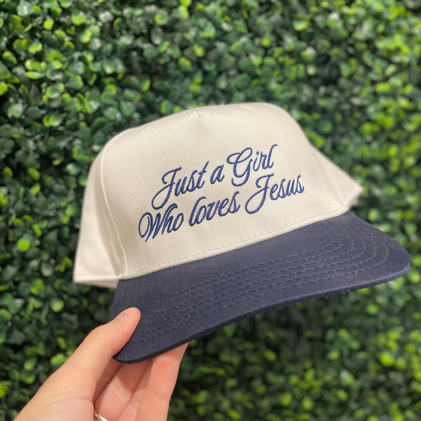 Just a girl who loves Jesus- Structured Hat