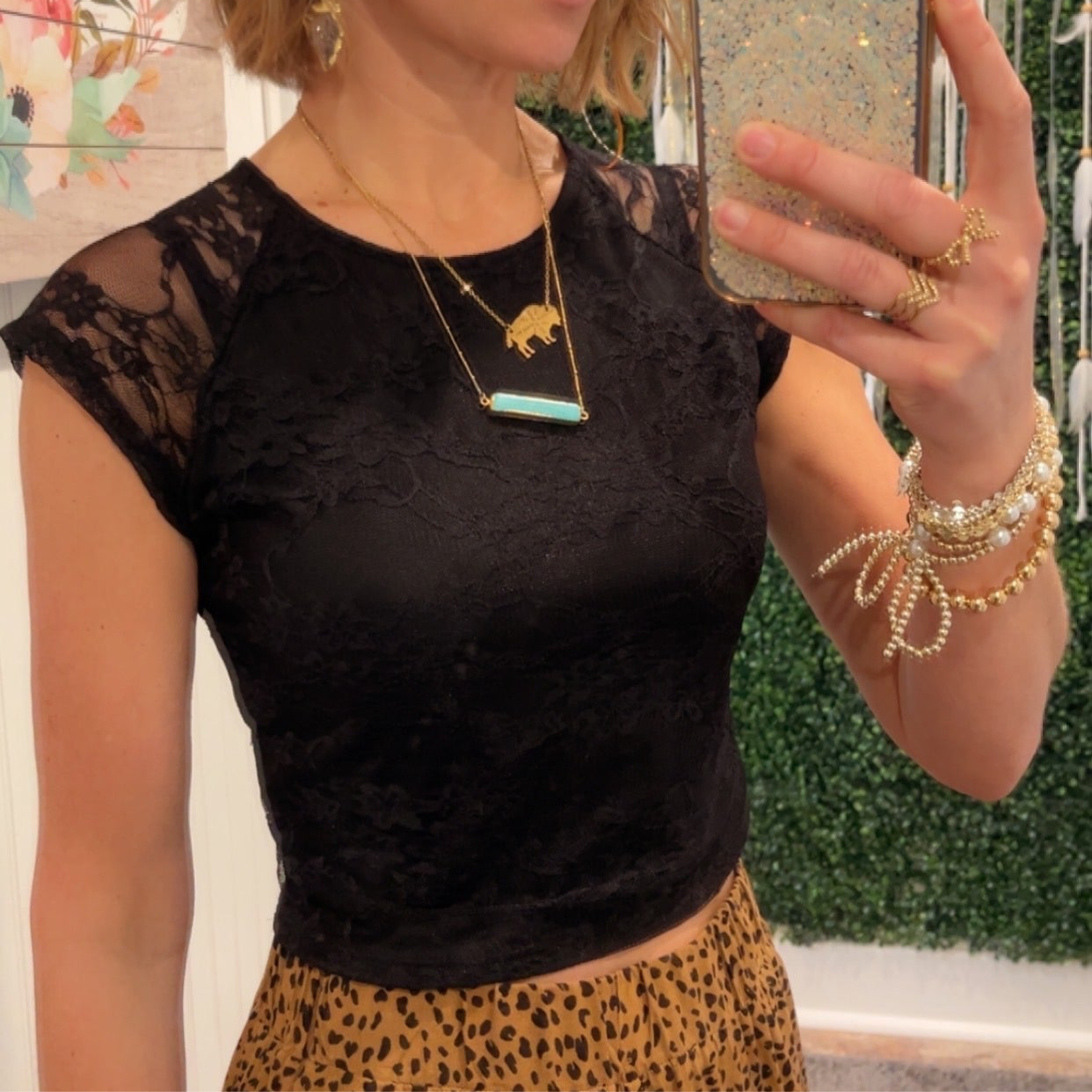 Alysa Lace Crop Top