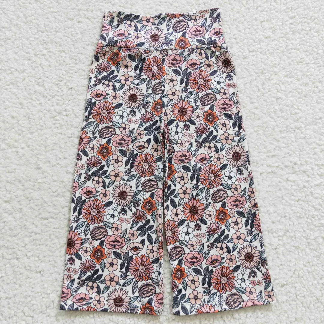 Vintage Floral Wide Leg Pants