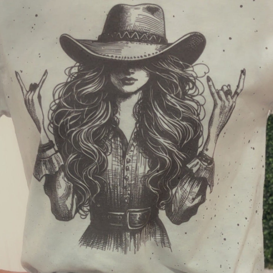 Cool Cowgirl Tee (Pearl Gray)
