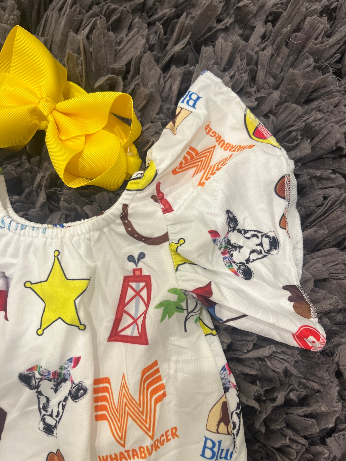 All Things Texas Flutter Romper