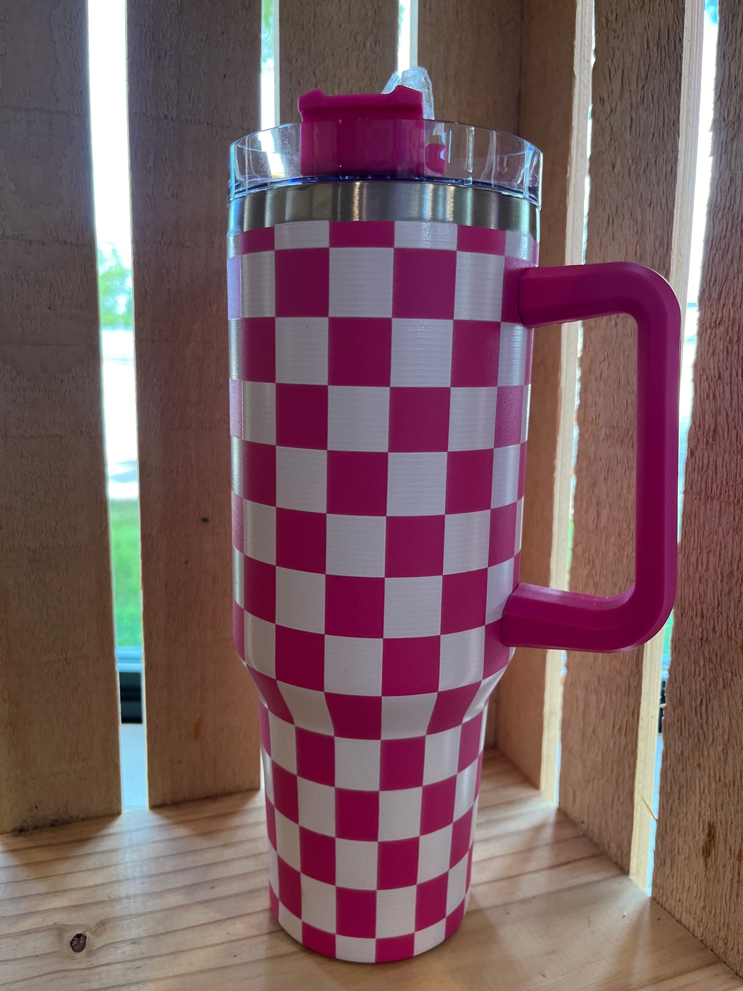 Checkered 40oz Cup