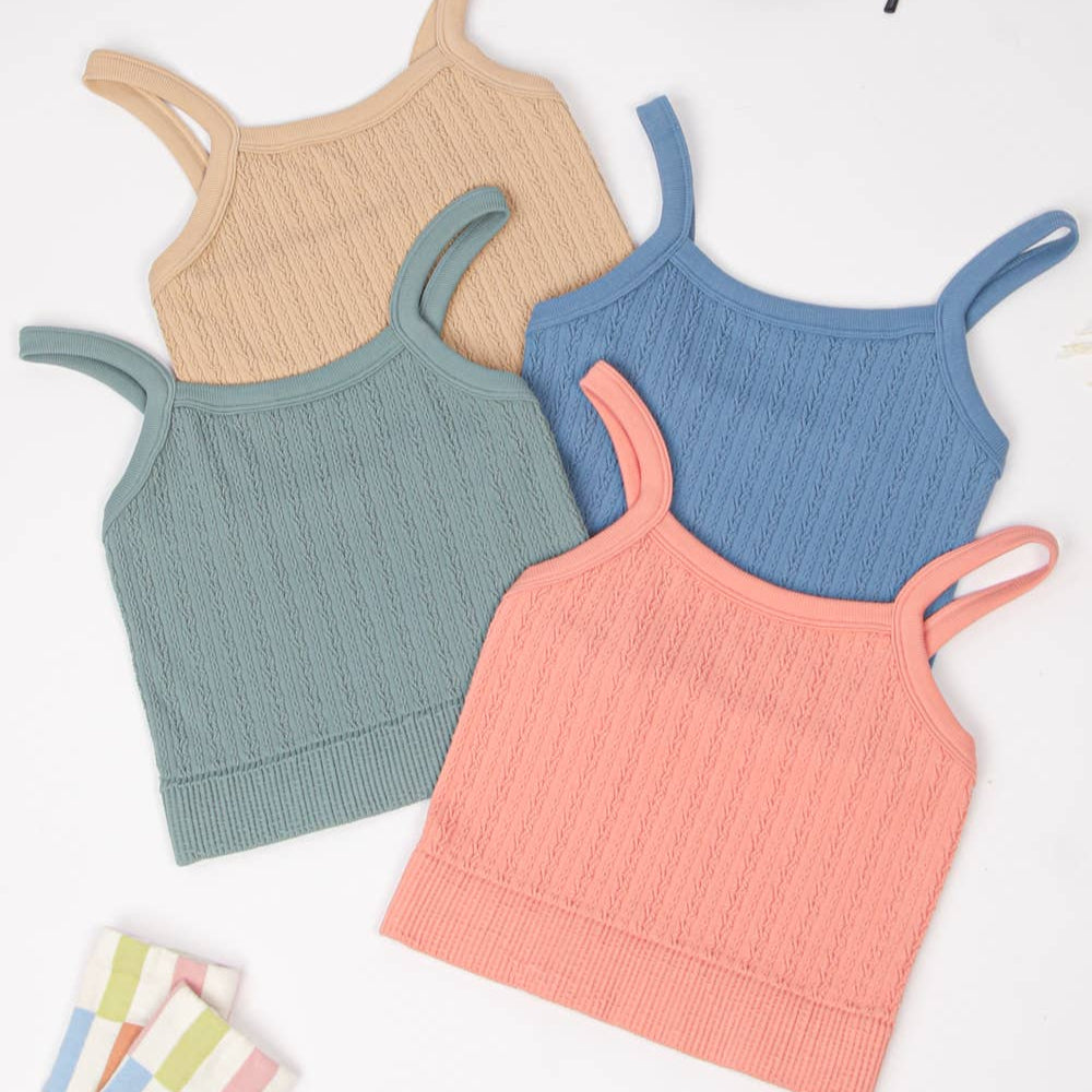 Cable Ribbed Tank Top