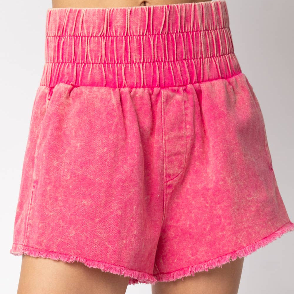 Hot Pink Mineral Shorts