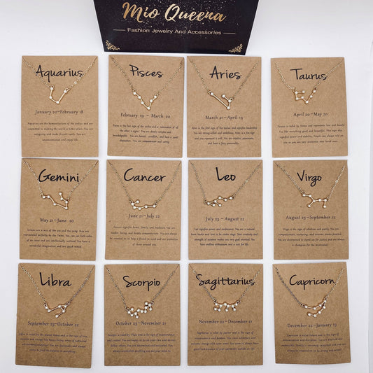 Constellation Necklace w/Rhinestones