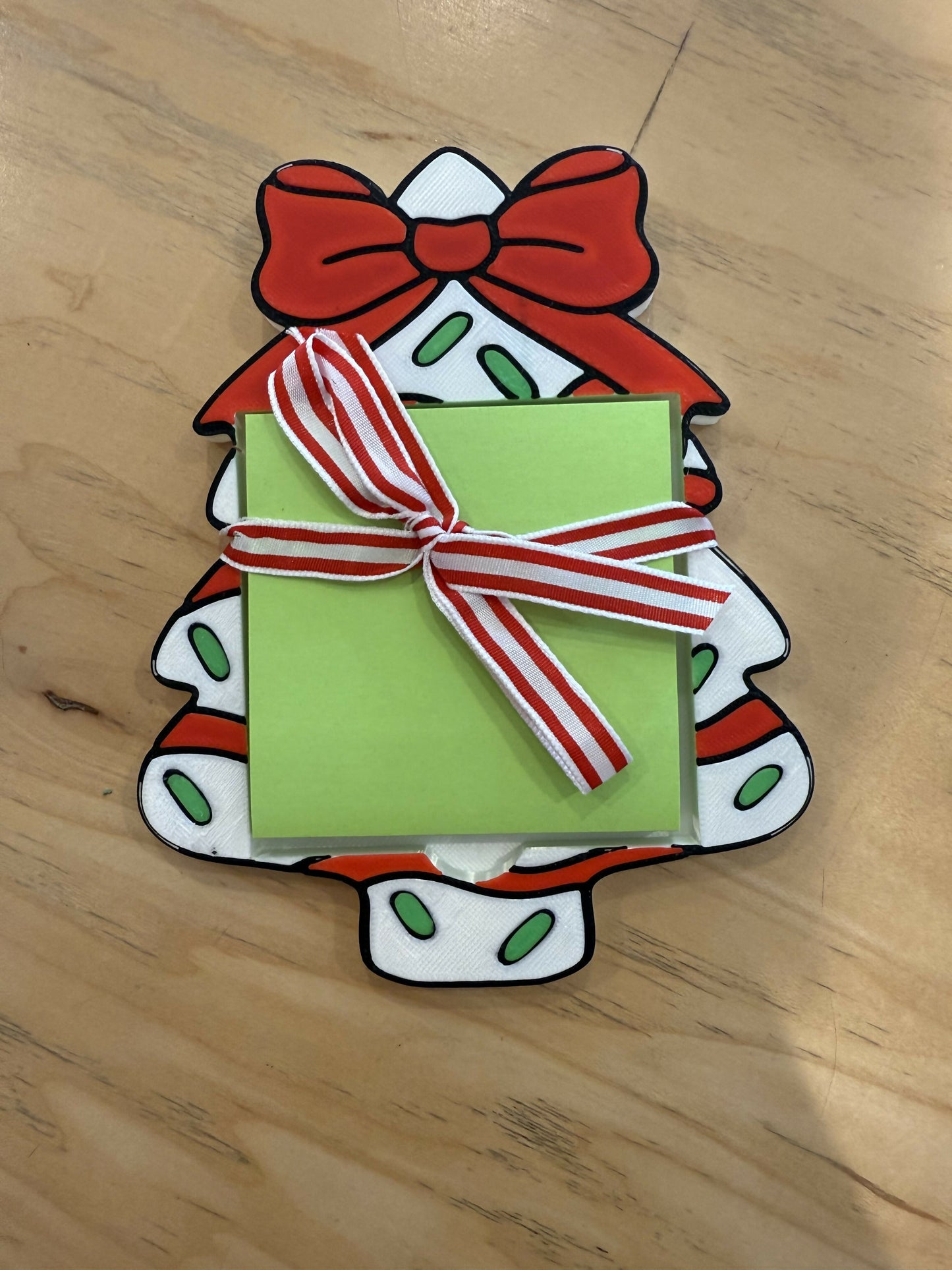 Snack Cake Christmas Post-It Note Holder
