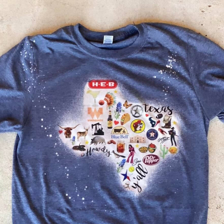 Navy Texas Faves Tee