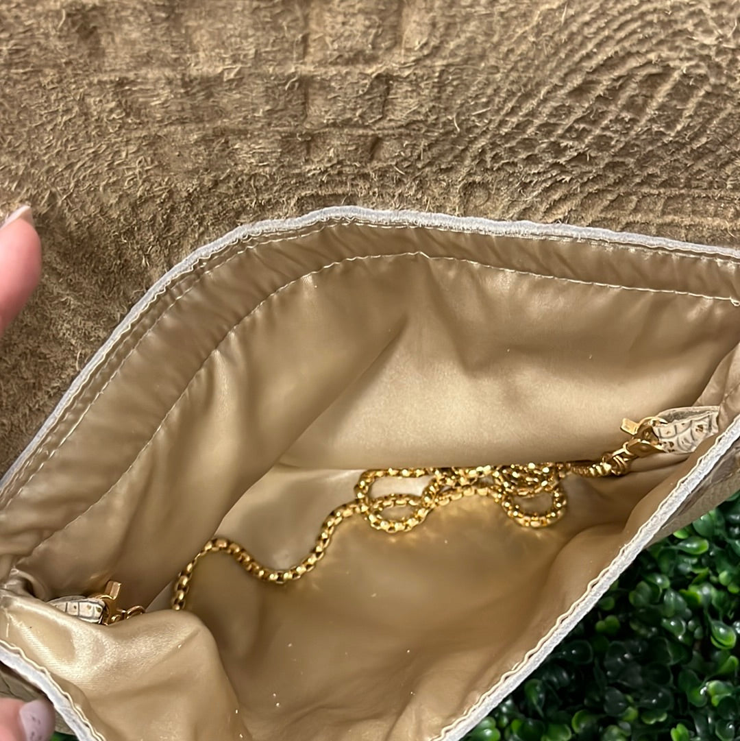 Authentic White Crocodile Purse