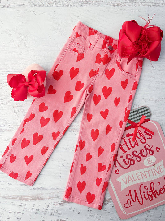 Pink Heart Denim