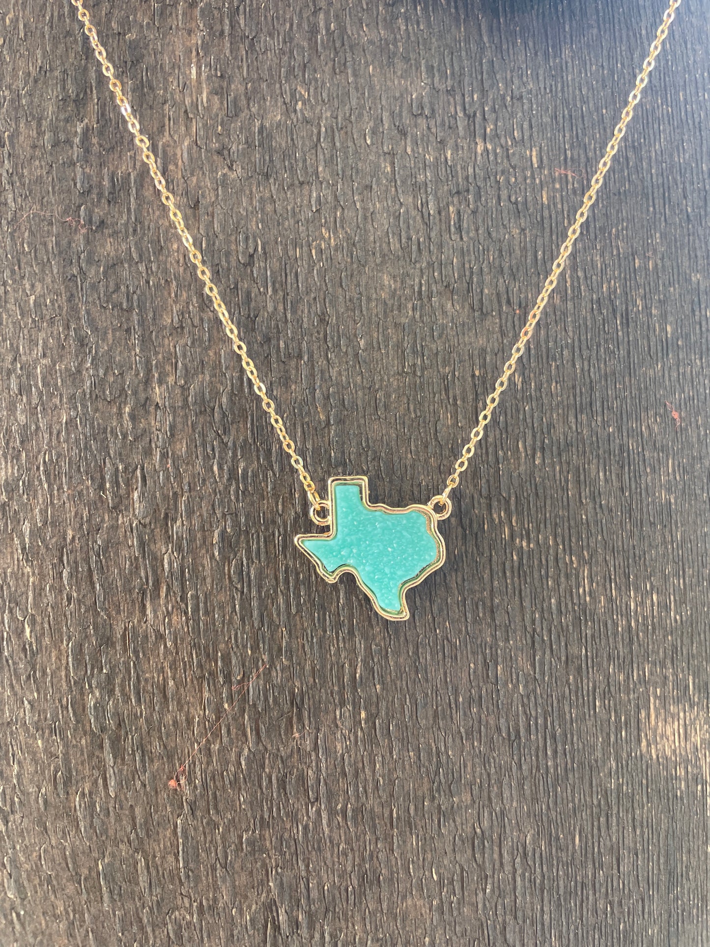 Gold Texas Stone Necklace