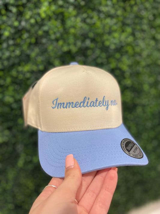 Immediately No.- Structured Hat