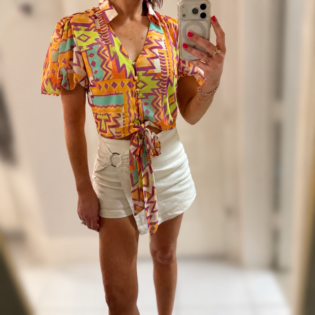 Lika Front Tie Top