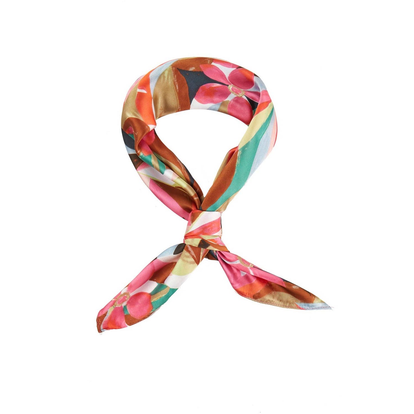 Floral Satin Bandana