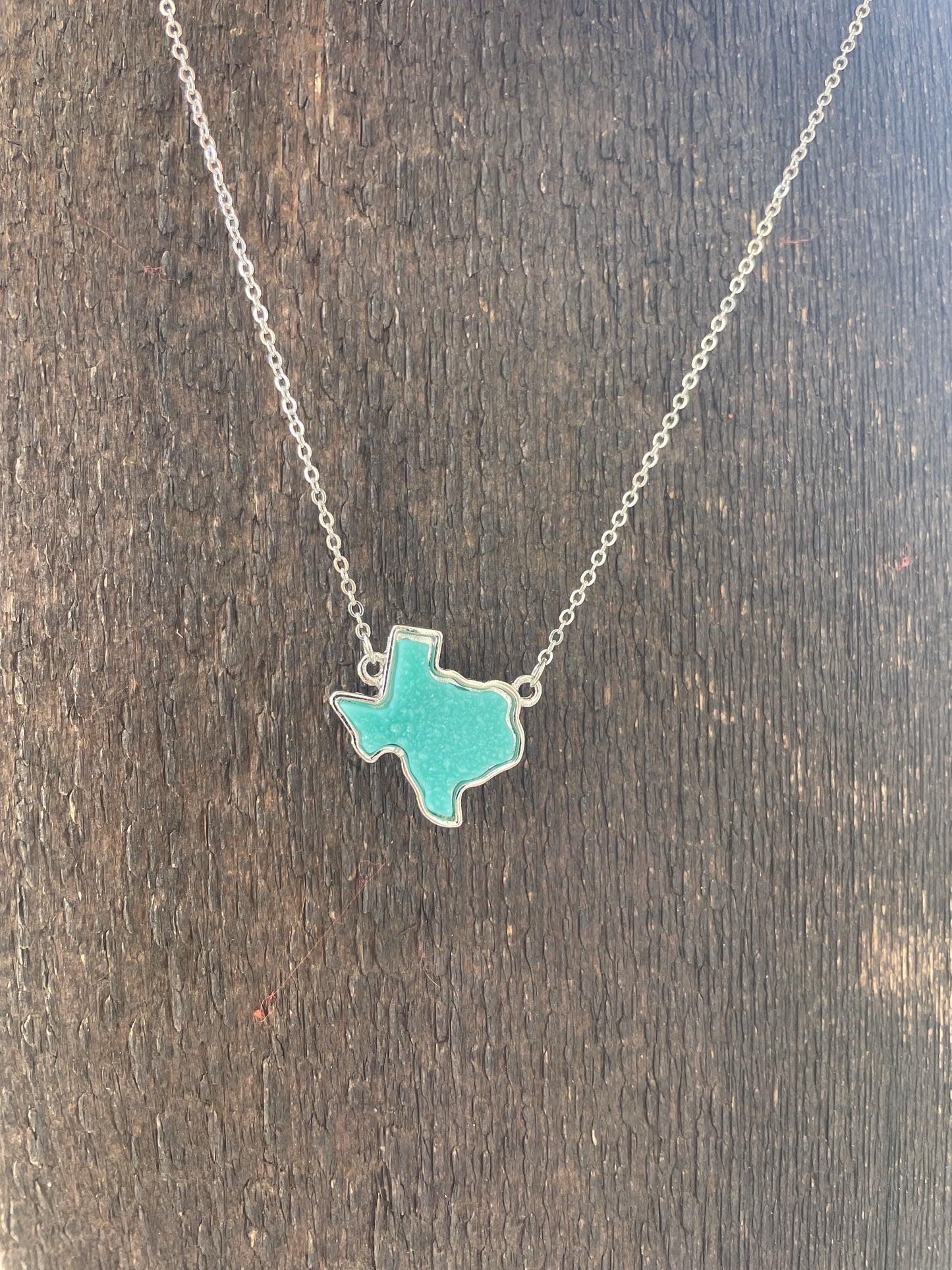 Silver Texas Stone Necklace
