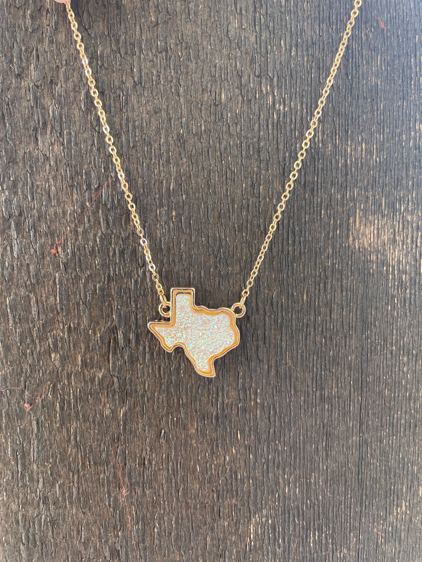 Gold Texas Stone Necklace