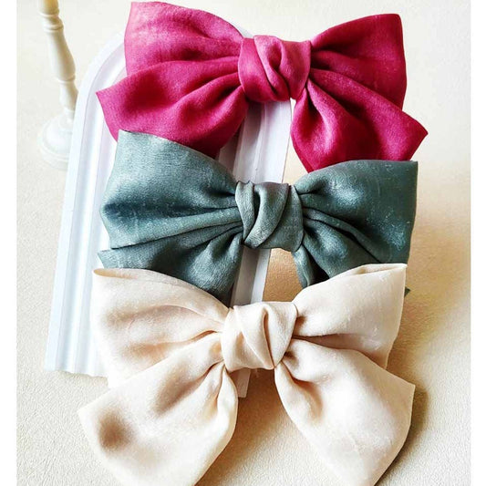 Vibrant Satin Hair Bow