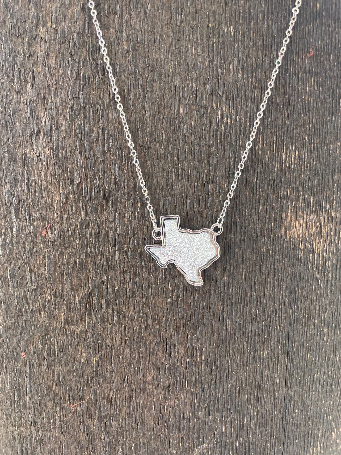 Silver Texas Stone Necklace