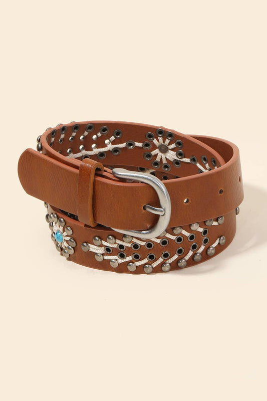 Boho Leather Belt