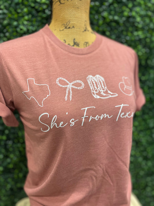 Shes From Texas Tee
