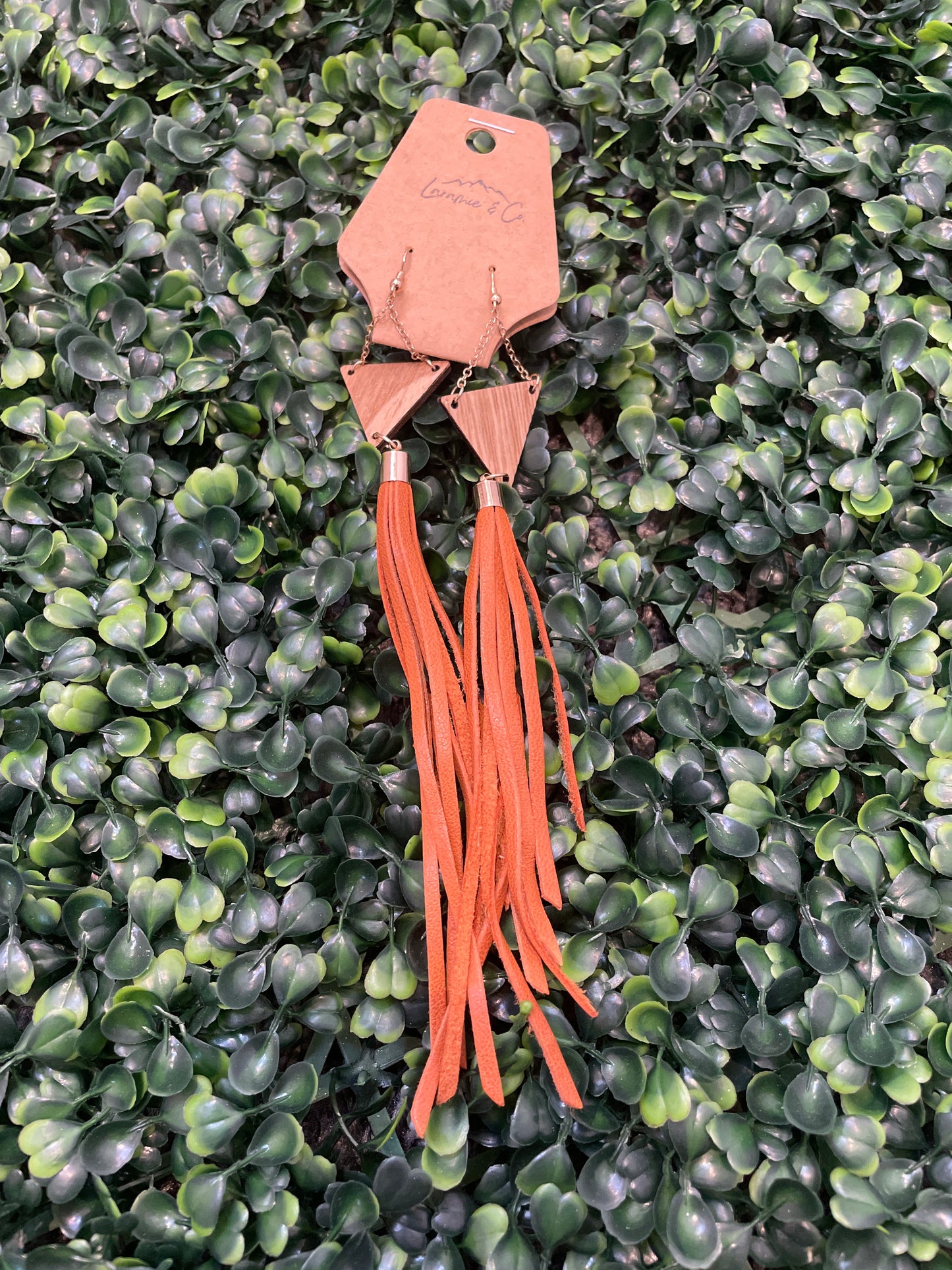 Boho Leather Fringe Earrings