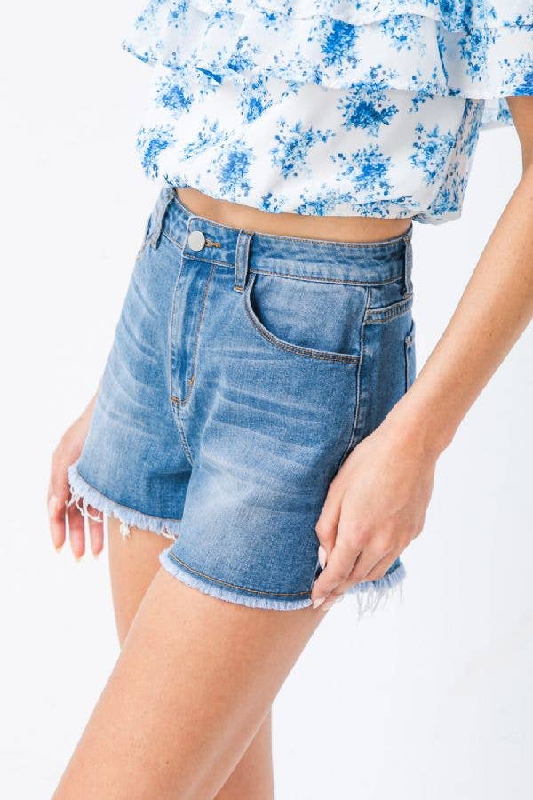 A denim shorts-JP5897