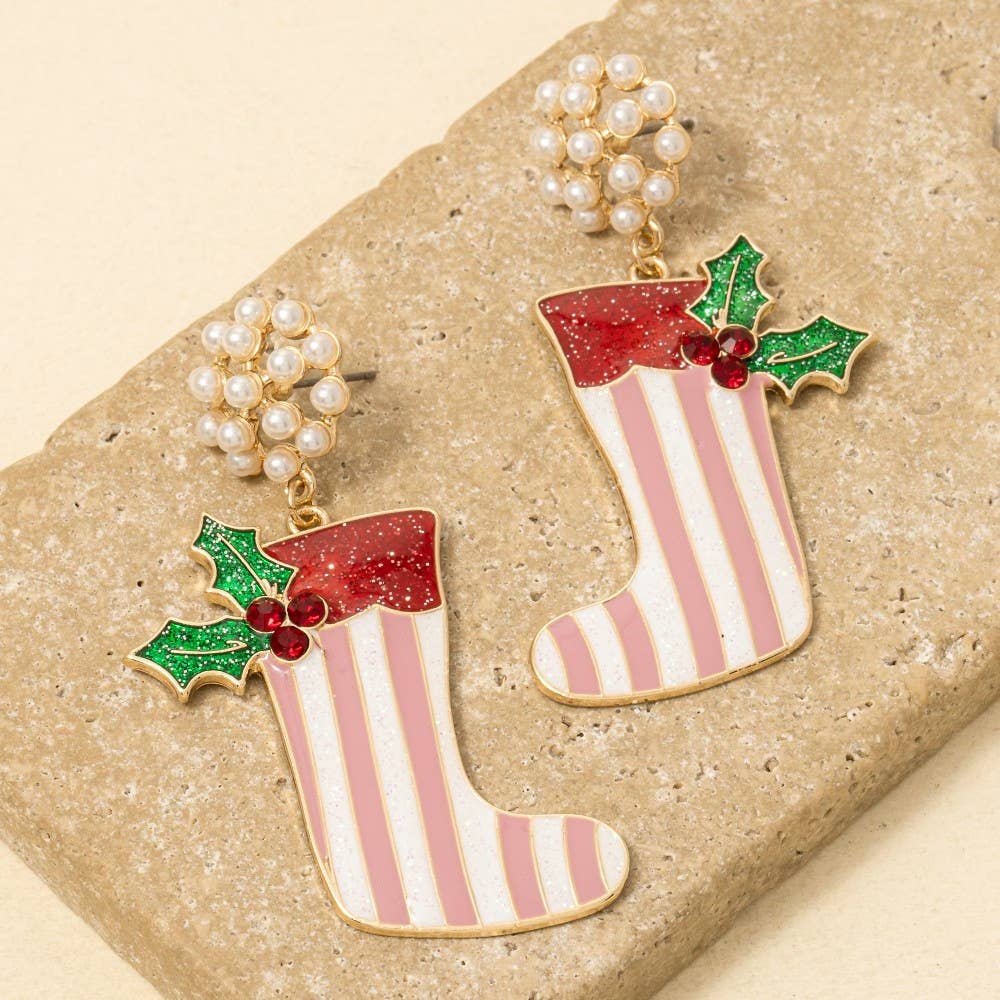 Stocking Dangle Earrings