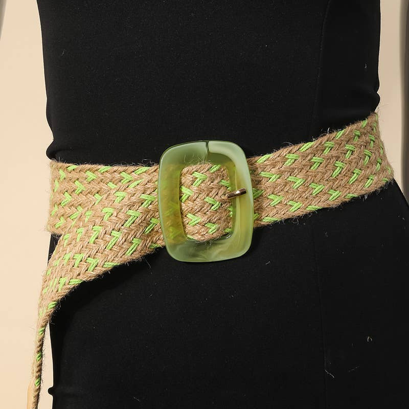 Embroidered Boho Belt
