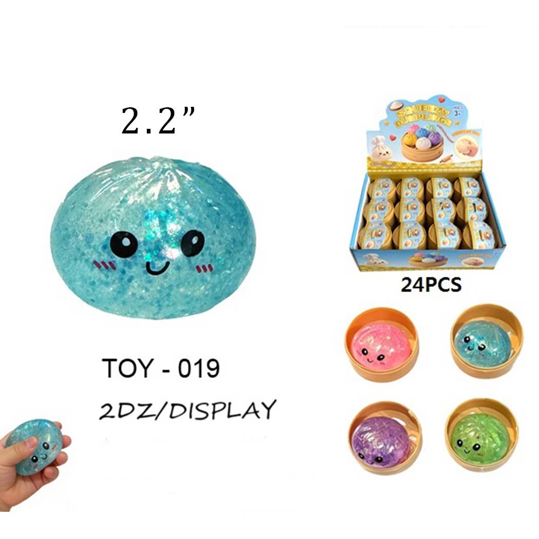 Glittered Dumpling Squishy with Steamer