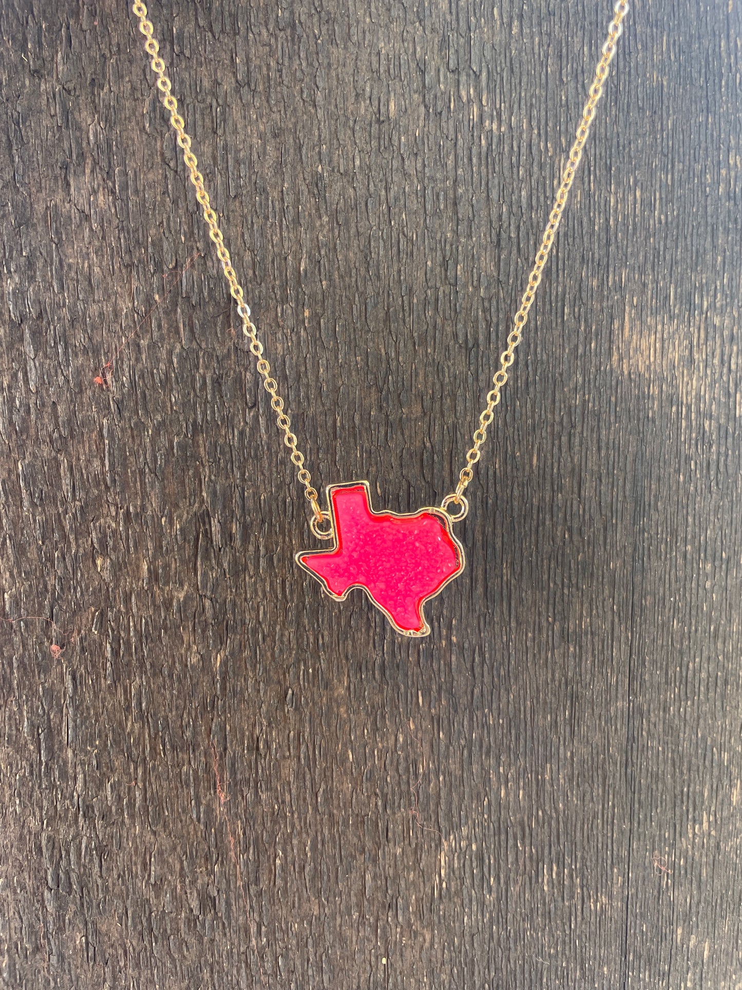 Gold Texas Stone Necklace