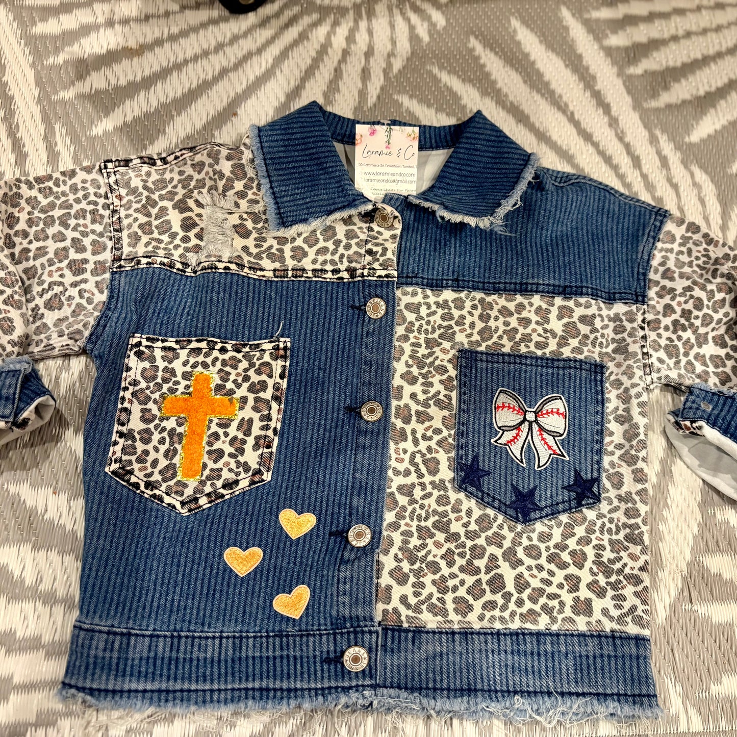 ‘Stros Leopard Denim Jacket